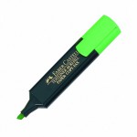Marcador fluorescente Faber-Castell verde